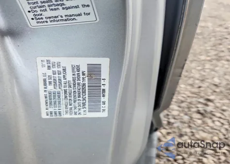 2012 Honda Odyssey Lx z USA, uszkodzony, nr VIN 5FNRL5H21CB039266